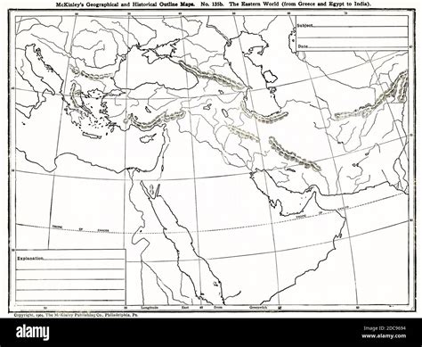 This Geographical And Historical Outline Map Shows The Eastern World