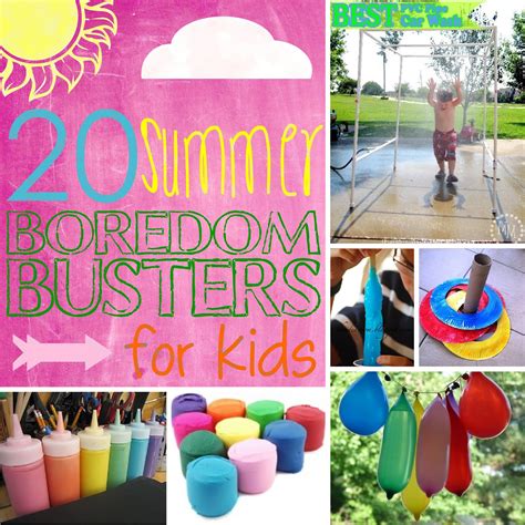 20 Summer Boredom Busters For Kids The Scrap Shoppe