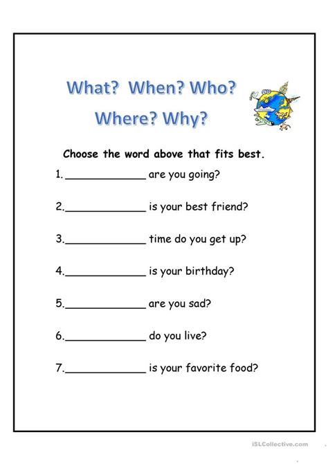 Wh Questions Wh Questions Worksheets Wh Questions Kids Wh Question