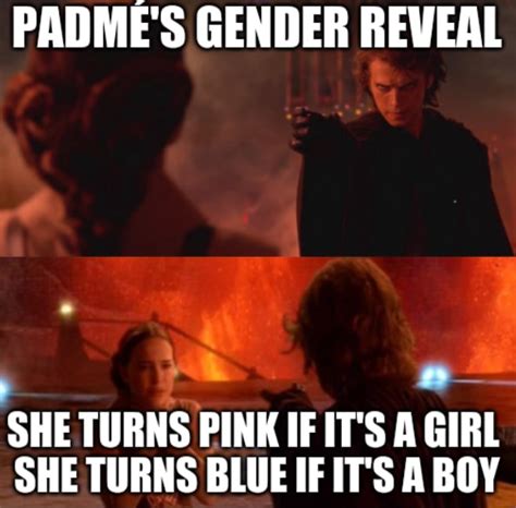Padmé Gender Reveal Padme S Gender Reveal She Turns Pink If It S A Girl She Turns Blue If It S