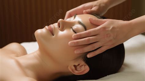 Woman Is Getting Facial Massage At A Spa Background Facial Massage Hd Photography Photo