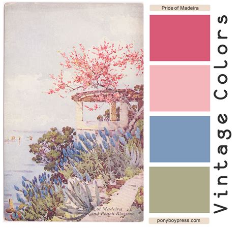 Vintage Color Palette Pride Of Madeira Read More And See Hex Codes