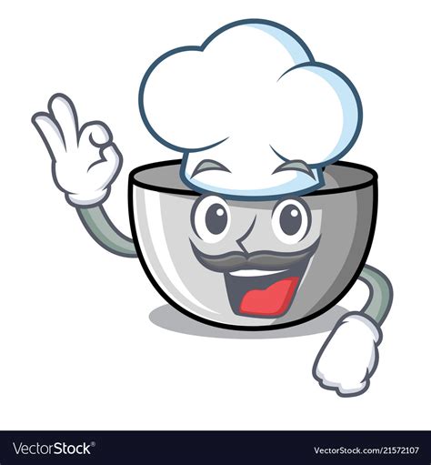 Chef Juicer Character Cartoon Style Royalty Free Vector
