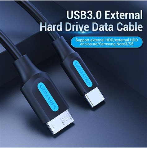 Vention Usb 3 0 C Male To Micro B Male 2a Cable Fast Reading And Writing 5gbps Transmission