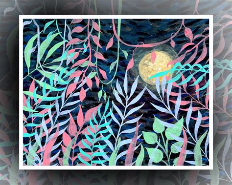 Neon Jungle Art Prints Individual Or Set Etsy