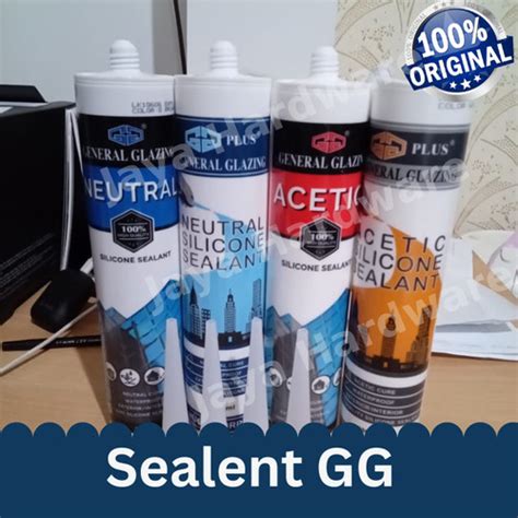 Jual Sealent Gg Lem Kaca Silikon Silicone Sealent Sealant General Glazing White Gg A Plus