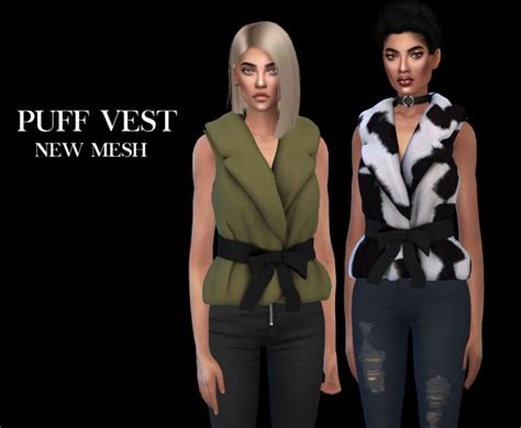 Leo 4 Sims Puff Vest • Sims 4 Downloads