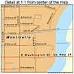 Monticello Indiana Street Map 1850760