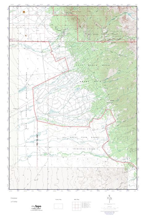 Mytopo Crestone Colorado Usgs Quad Topo Map