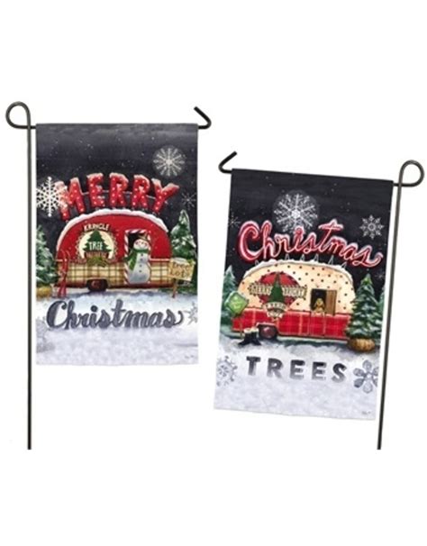 Tree Lot Plaid Christmas And Merry Christmas Garden Flag Miche Designs