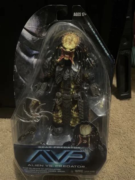 NECA AVP ALIEN Vs Predator SCAR Unmasked Open Mouth AUTHENTIC PicClick