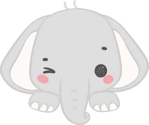 Cute Elephant Kawaii Baby Elephant 29603728 Png