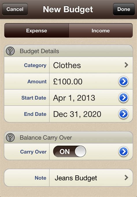 The simplest budget manager there is. My Budgets - Budgeting App for iPhone and IPad