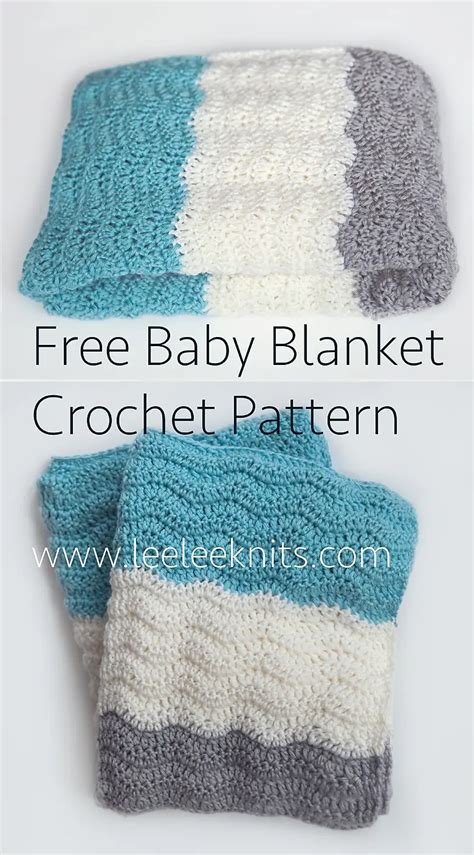Free Chevron Baby Blanket Crochet Pattern Leelee Knits
