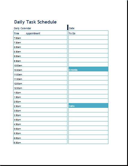 Task Planner Template