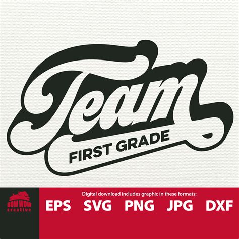 Team First Grade Svg First Grade Svg 1st Grade Svg Back To Etsy