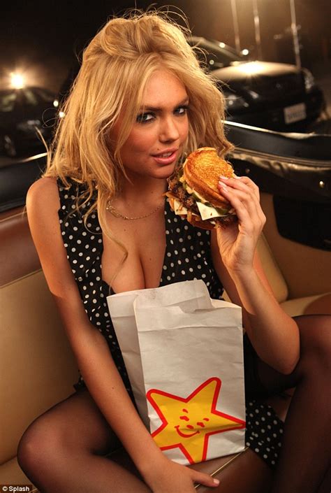 Kate Upton Strips Down As She Devours A Spicy Burger In Extended Carls