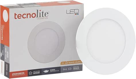 Lámpara Interior Empotrado Techo LED Integrado Blanco Tecnolite