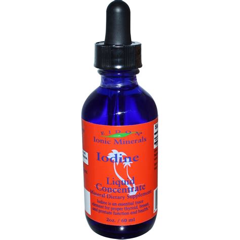 Iodine Liquid Concentrate 60ml Eidon Mineral Supplements