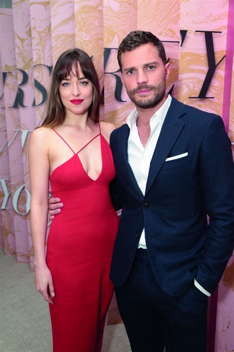 Jamiedornan And Dakotajohnson In The Premiere Of Fiftyshadesfreed