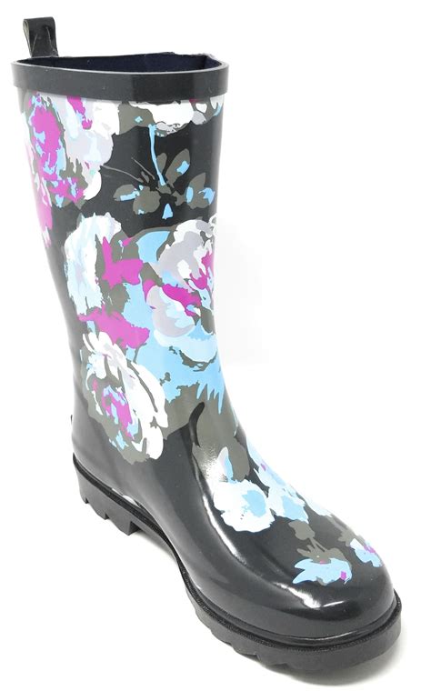 Forever Young Women Classic Mid Calf 11 Peony Designswaterproof