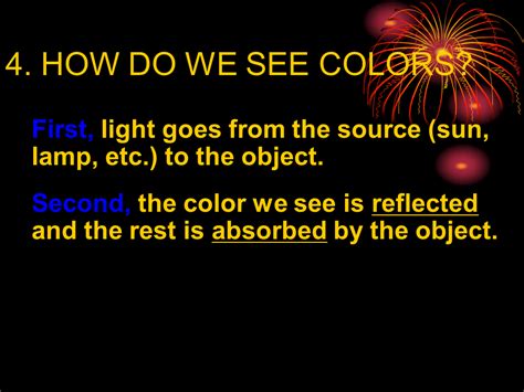 Visible Light And Color Presentation Physics