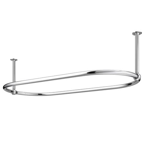These curved shower curtain rails are great if you want a bathroom that's as functional as it is stylish. Traditional 1500 x 700mm Chrome Oval Shower Curtain Rail ...