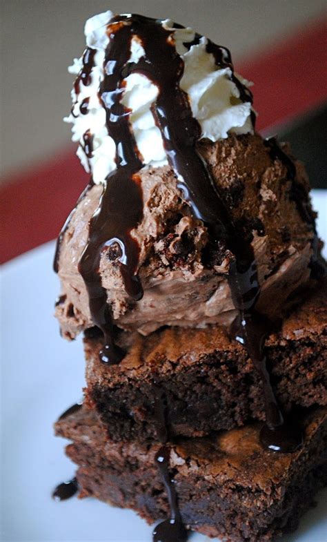 Brownie Ice Cream Sundae Brownie Sundae Brownie Ice Cream Chocolate