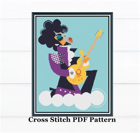 Pop Art Prince Cross Stitch Pattern Modern Cross Stitch Etsy