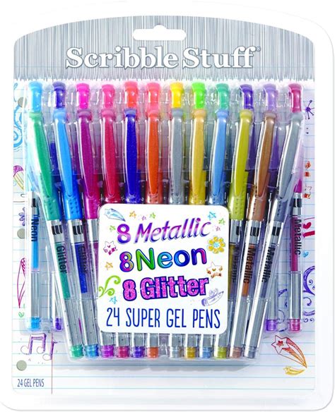 Write Dudes Scribble Stuff 24 Gel Pen Value Pack Assorted Colors Ebay