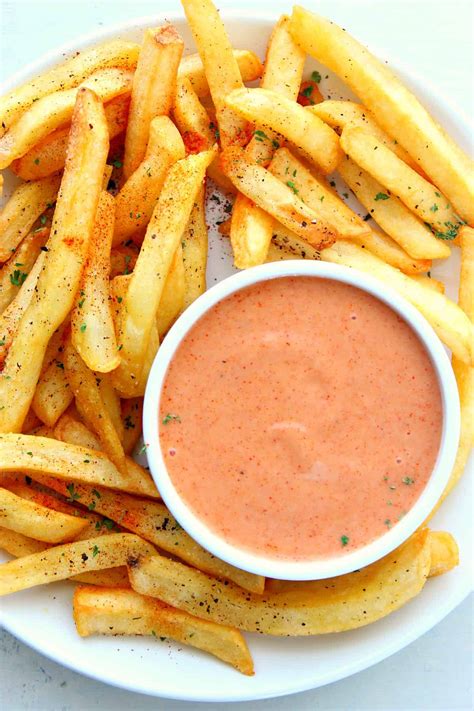 To make your fries, peel and wash a large sweet potato or two. Fry Sauce Recipe - Crunchy Creamy Sweet