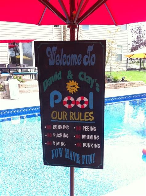 Pin By Debby Mcclain On For The Home Pool Signs Pool Rules Pool