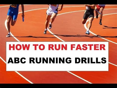 Equally important is an athlete's sprinting endurance, or his or her ability to maintain top speed both on a lone breakaway and throughout the duration of a. How to RUN faster - ABC running drills to improve form and ...