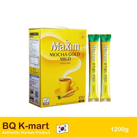 Bq Kmart Authentic Korean Maxim Mocha Gold Mild Coffee Mix 100 Sticks
