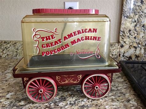 Vintage Sunbeam The Great American Popcorn Machine 1976 Corn Popper