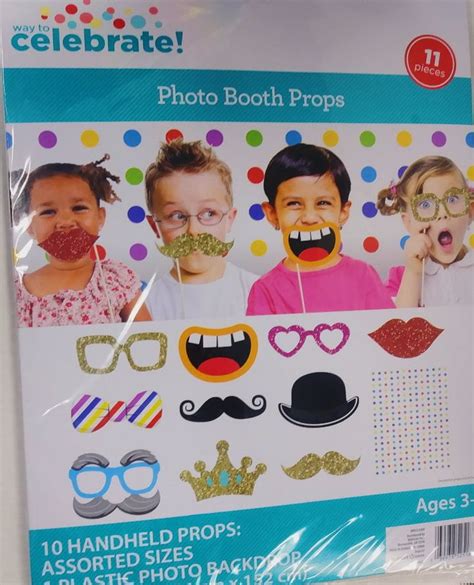 Way To Celebrate Kids Party Photo Booth Props 11 Ct