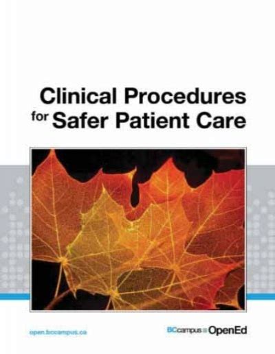 Clinical Procedures For Safer Patient Care A