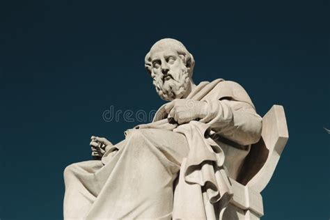 Statue Of The Ancient Greek Philosopher Plato Stock Image Image Of