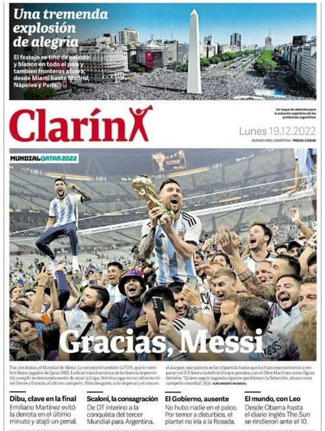 Messi Immortal Gracias Messi How Media Across The World Reacted