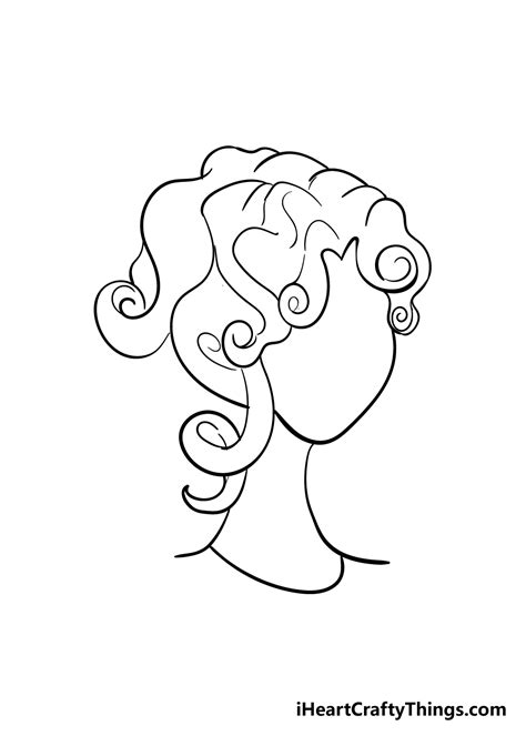 How To Draw Hair Curls Memberfeeling16