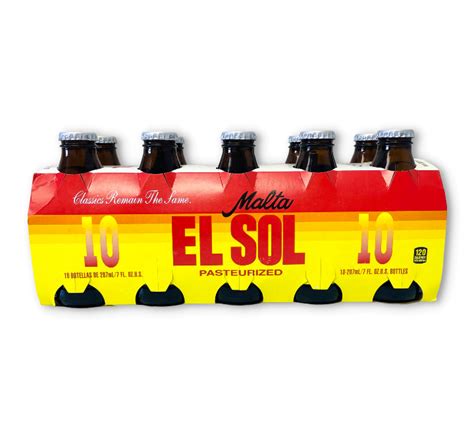 We Carry Soda Malta El Sol Bottles 410 Pk 7 Oz Ferdel Promotions