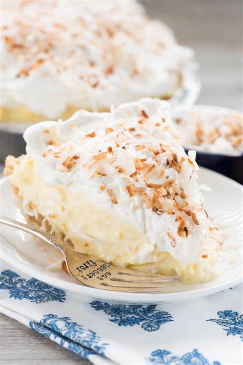 You spread the dough into a pie plate rather than roll it out with a rolling pin. Easy No Bake Coconut Cream Pie - Crazy for Crust