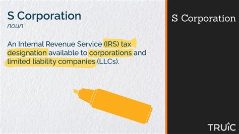 S Corporation Definition S Corporation Meaning Truic