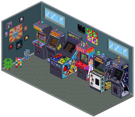 Arcade Games Retro Gaming Art Pixel Art Isometric Art