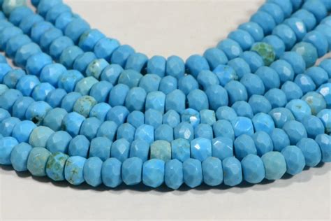 Sleeping Beauty Turquoise Beads Natural Gemstone Beads Jewelry Etsy
