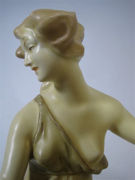Royal Dux Art Nouveau Porcelain Woman Figure At 1stdibs