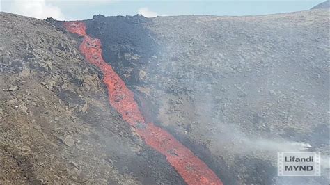Iceland Volcano The New Big Lavafall In Nátthagi Fagradalsfjall Youtube
