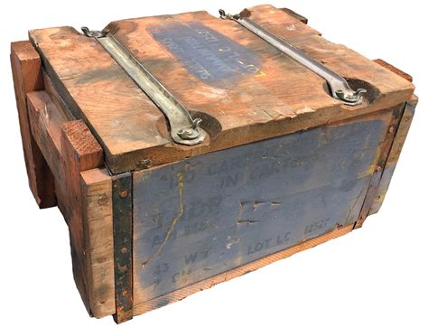 Wooden 50 Cal Ammo Box