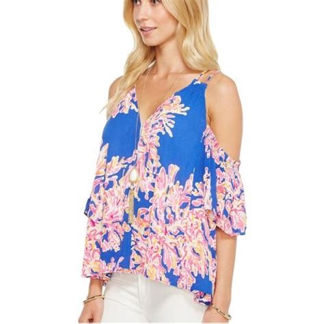 Lilly Pulitzer Tops Nwt Lilly Pulitzer Bellamie Top In Its Electric