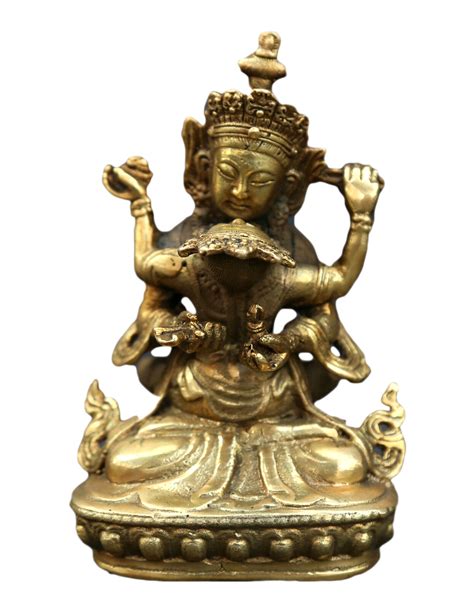 mandkesvara yab yum tibetan buddha hevajra tantric bronze gild statue captivated